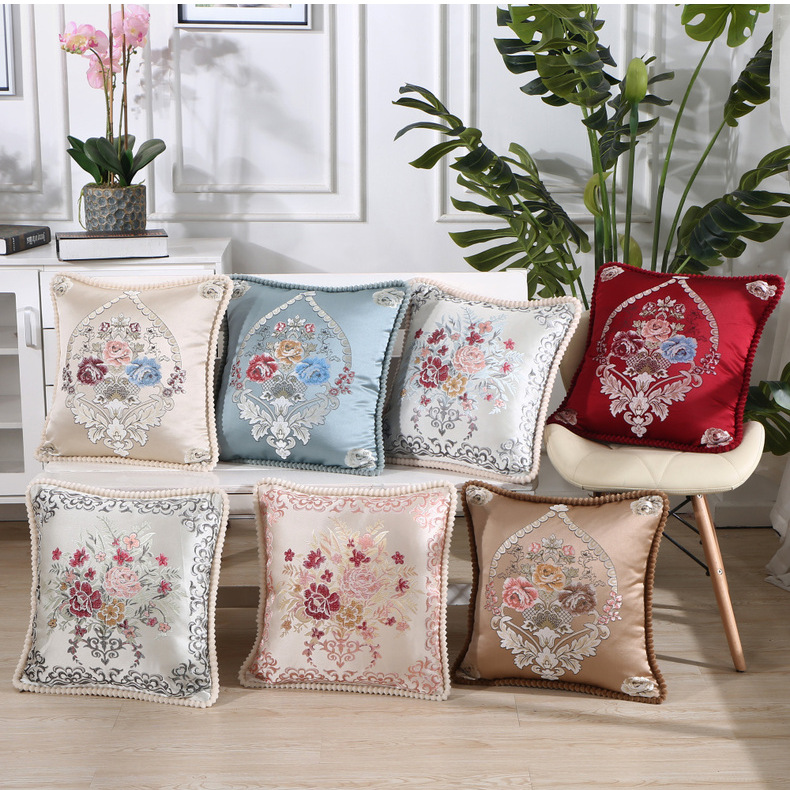 Live Streaming Generation Autumn and Winter New Pillow Cover Living Room European Style Pillow Household Supplies Tatami Backrest Car Pillow