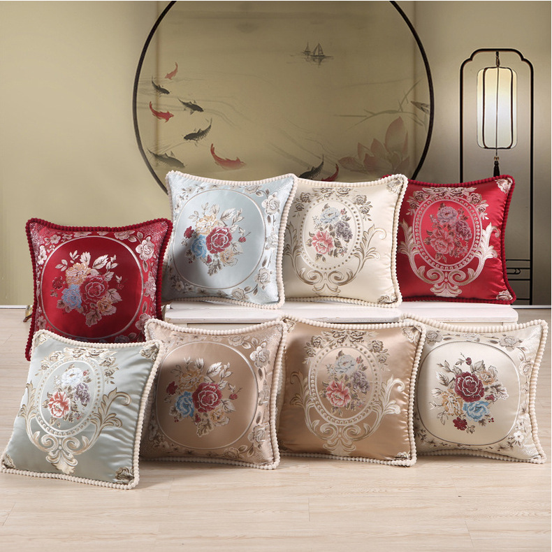 Live Streaming Generation Autumn and Winter New Pillow Cover Living Room European Style Pillow Household Supplies Tatami Backrest Car Pillow