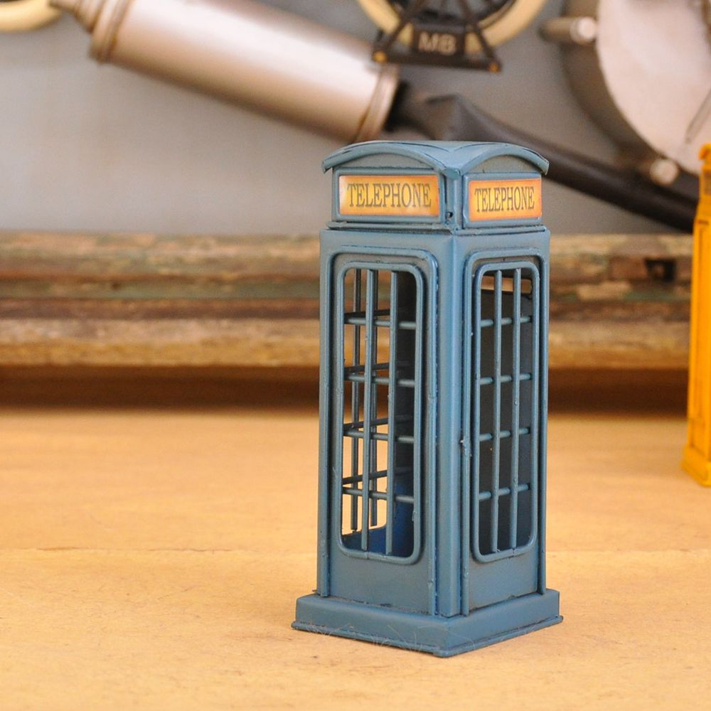 Mini telephone kiosk save money can simple European style small furnishing furniture shop window display. Mini telephone kiosk save money can simple European style small furnishing furniture shop window display.