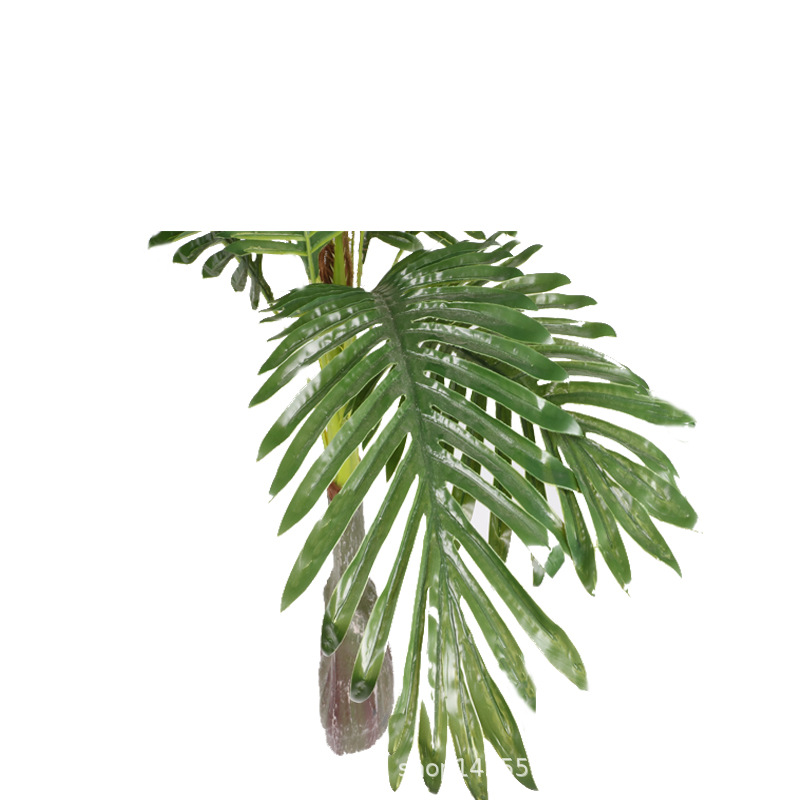 Artificial Palm Leaf Plant Mini Pot Plant Small Sunflower Leaf Tree Accessories Feather Sunflower Leaf Ground Bonsai Wholesale Decoration