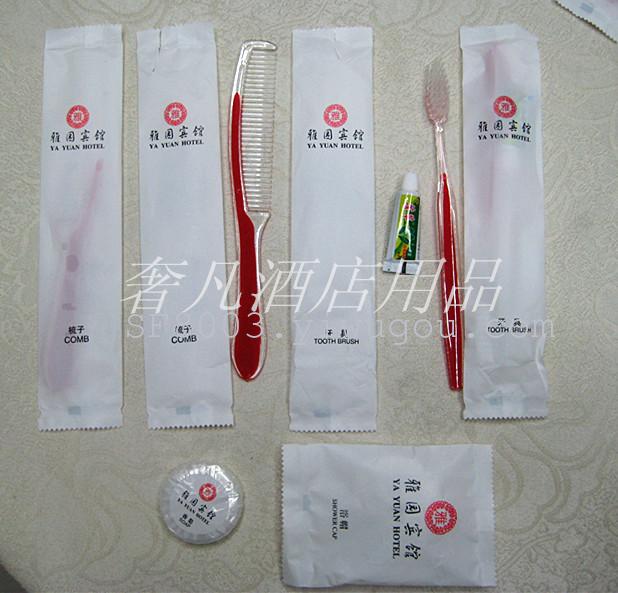 Zheng hao hotel the disposable products dental comb soap 7 piece set of comb toothpaste