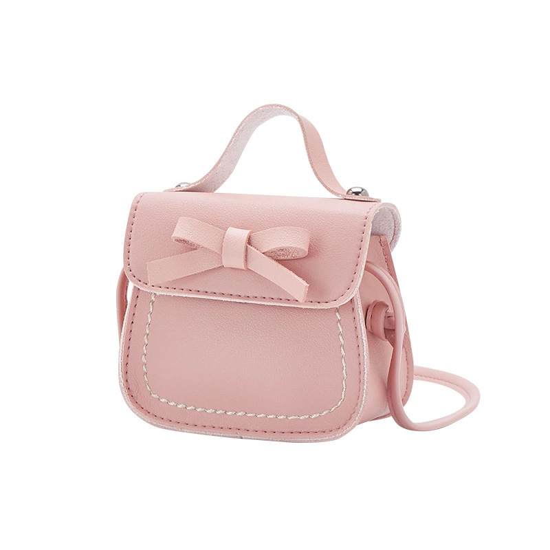2021 Korean Style New Girls&#039; Single-Shoulder Bag Crossbody Fashion Mini Bow Personalized Children&#039;s Pocket Money Accessories Bag