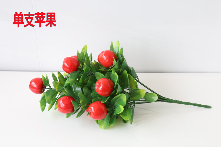 Artificial flower set fake peach indoor flowers bonsai furnishing parts living room decoration plastic fake fruit tree flowers potted plants