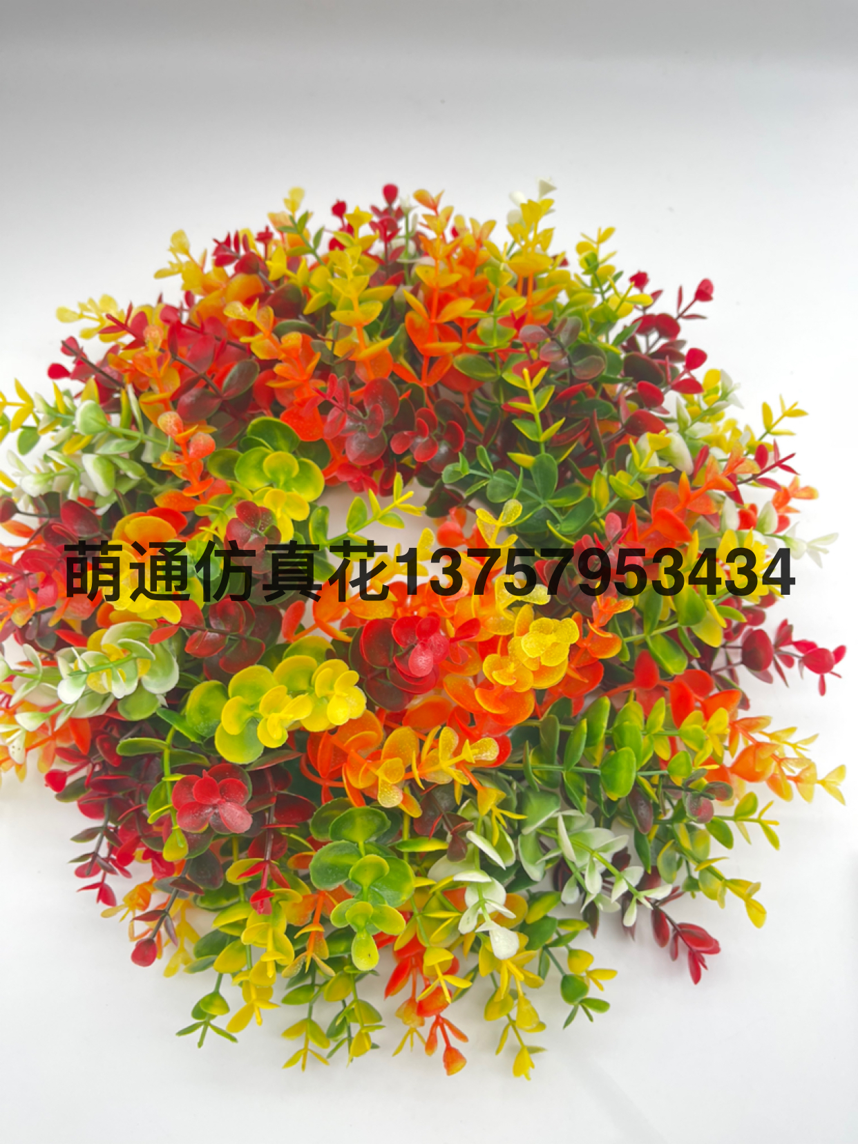 Christmas Wreath, Artificial Flower Leaf, Imitative Tree, Circle, Garland,