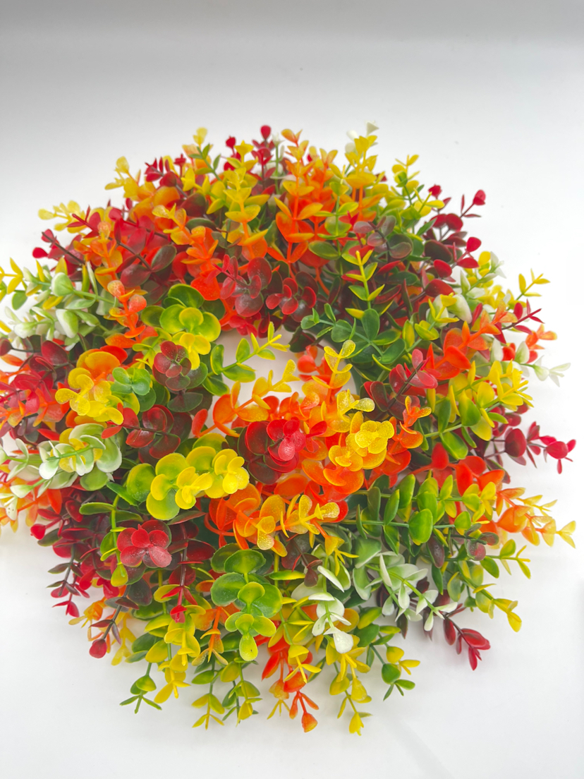 Christmas Wreath, Artificial Flower Leaf, Imitative Tree, Circle, Garland,