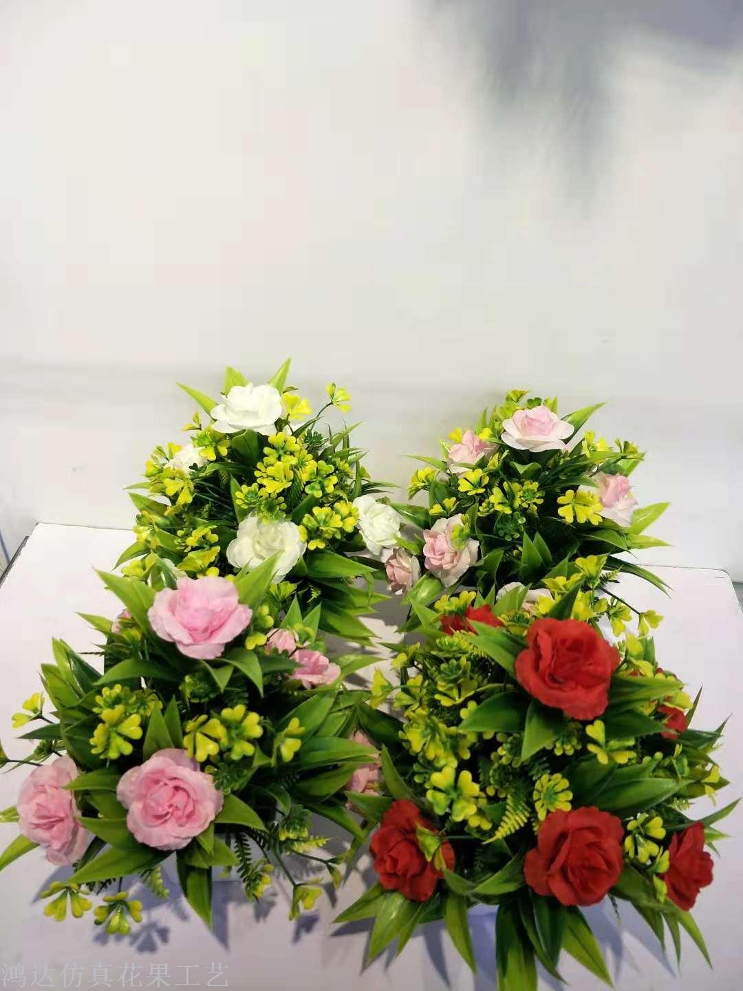Artificial Plant Silk Flower Rose Bonsai Plastic Green Plant Fake Tree Decoration Home Furnishings Bonsai