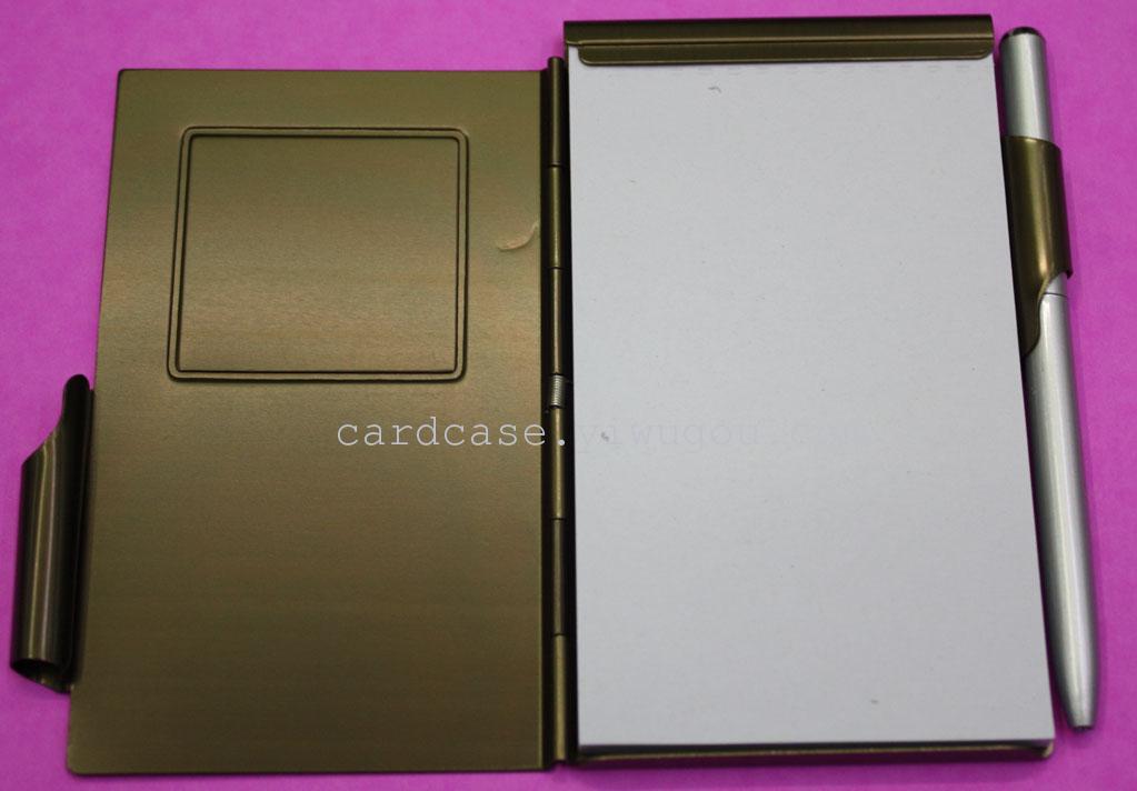 Aluminum notes books, aluminum memo pad