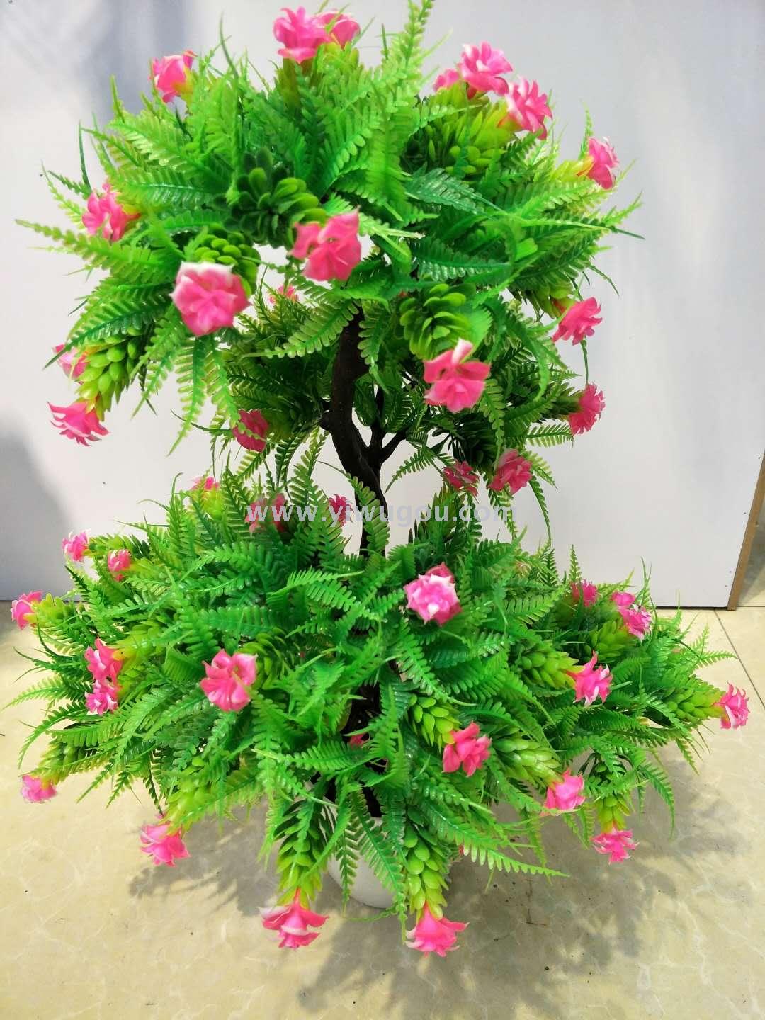 Artificial Plants Bonsai Plastic Green Plant Fake Tree Decoration Home Furnishings Bonsai