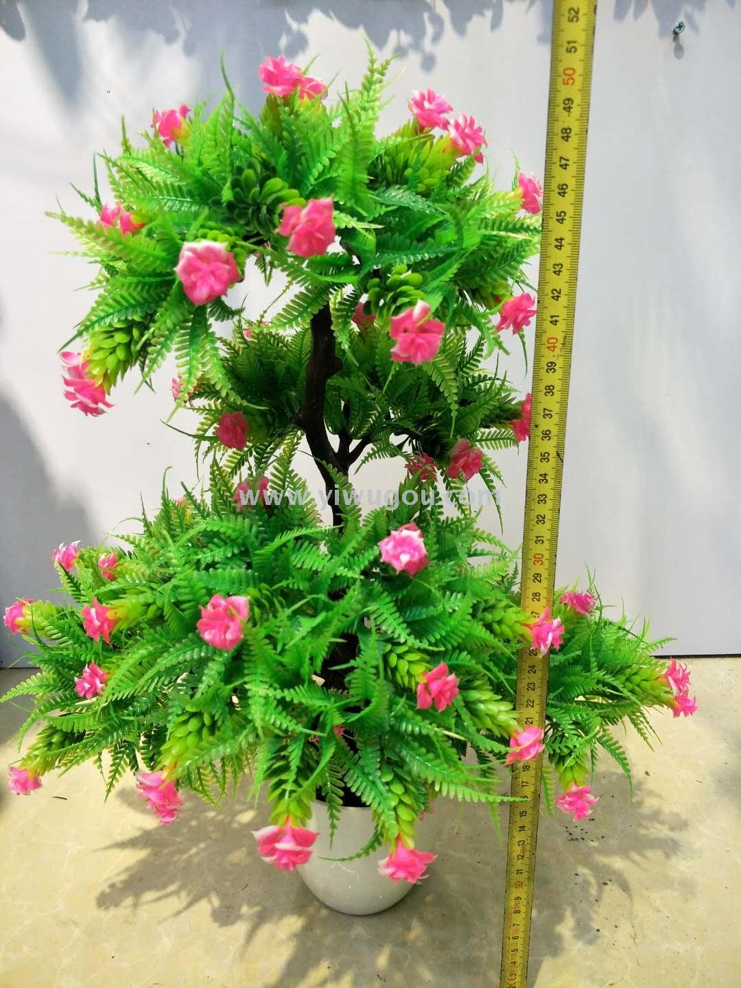 Artificial Plants Bonsai Plastic Green Plant Fake Tree Decoration Home Furnishings Bonsai