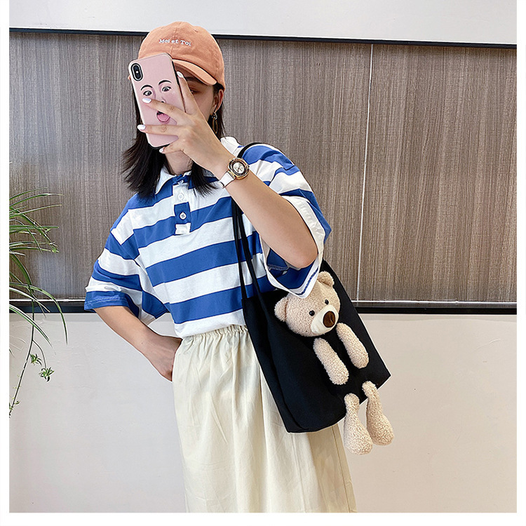 2020 Best-Selling New Shoulder Bag Little Bear Canvas Net Red Pocket for Lucky Money Cartoon Backpack Ins Women's Bag Bags Women's Bag 2020 Best-Selling New Shoulder Bag Little Bear Canvas Net Red Pocket for Lucky Money Cartoon Backpack Ins Women's Bag Bags Women's Bag