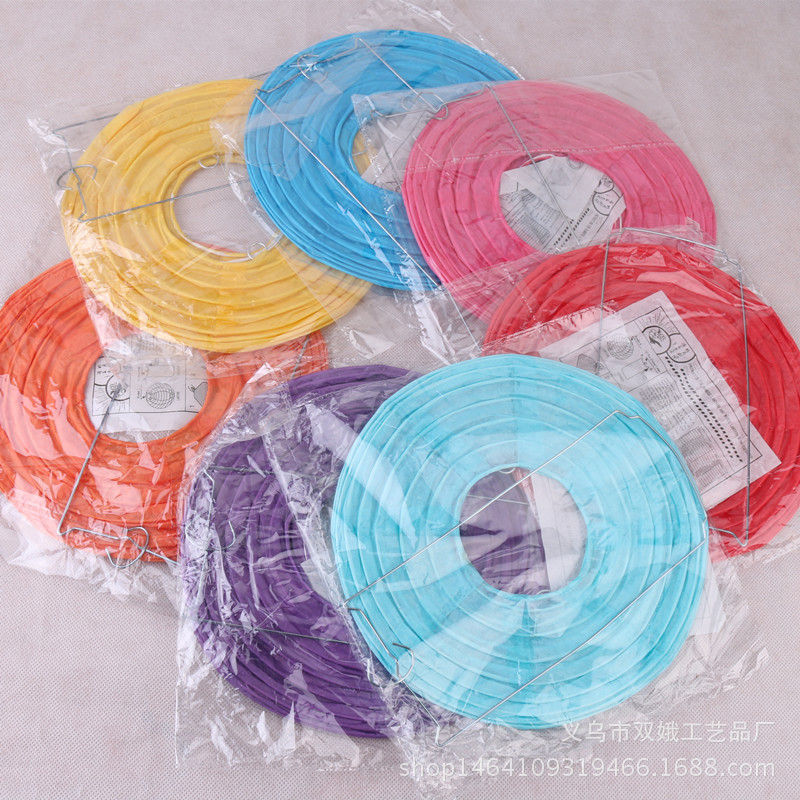 Factory Wholesale Chinese Lantern Spring Festival Lantern Festival Red Lantern Wedding Celebration Decoration Children's Painting DIY Handmade Festive Lantern