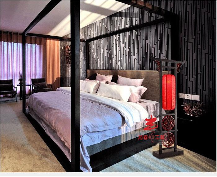 Yiwu factory direct lowest classical wooden Lantern Chinese style furniture mahogany furniture and lamps