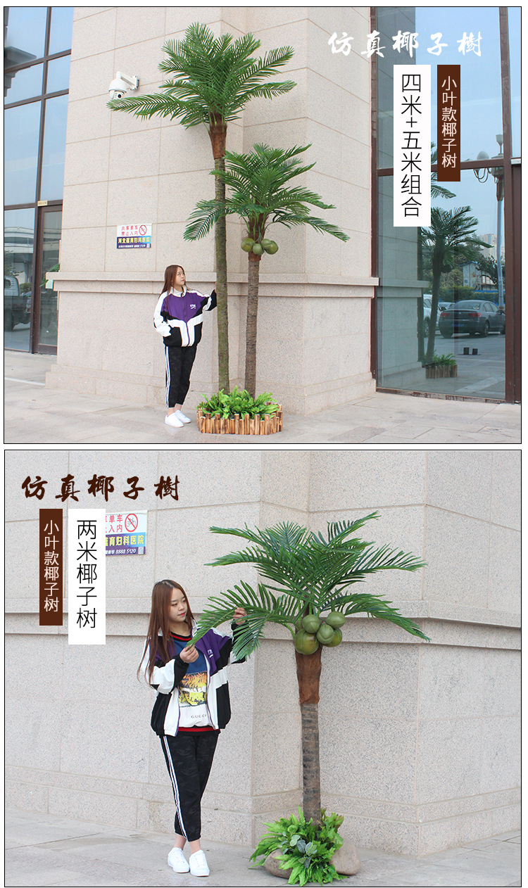 Imitation Coconut Tree Artificial Coconut Tree Indoor and Outdoor Decoration Tropical Plant Large Anti-Real Green Plant Floor Simulation Palm Tree Imitation Coconut Tree Artificial Coconut Tree Indoor and Outdoor Decoration Tropical Plant Large Anti-Real Green Plant Floor Simulation Palm Tree