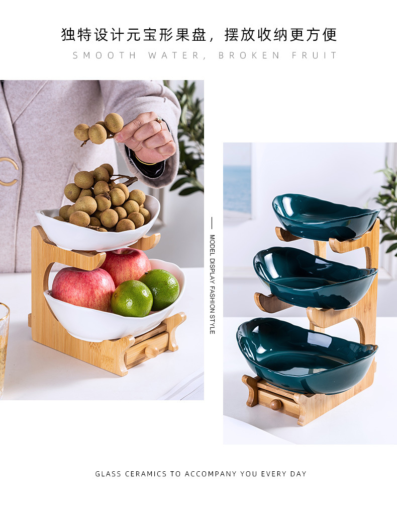 Manufacturers Direct Fruit Basket Creative Double layer multi-layer fruit Tray Dry fruit Tray rack Household Sushi tray Manufacturers Direct Fruit Basket Creative Double layer multi-layer fruit Tray Dry fruit Tray rack Household Sushi tray
