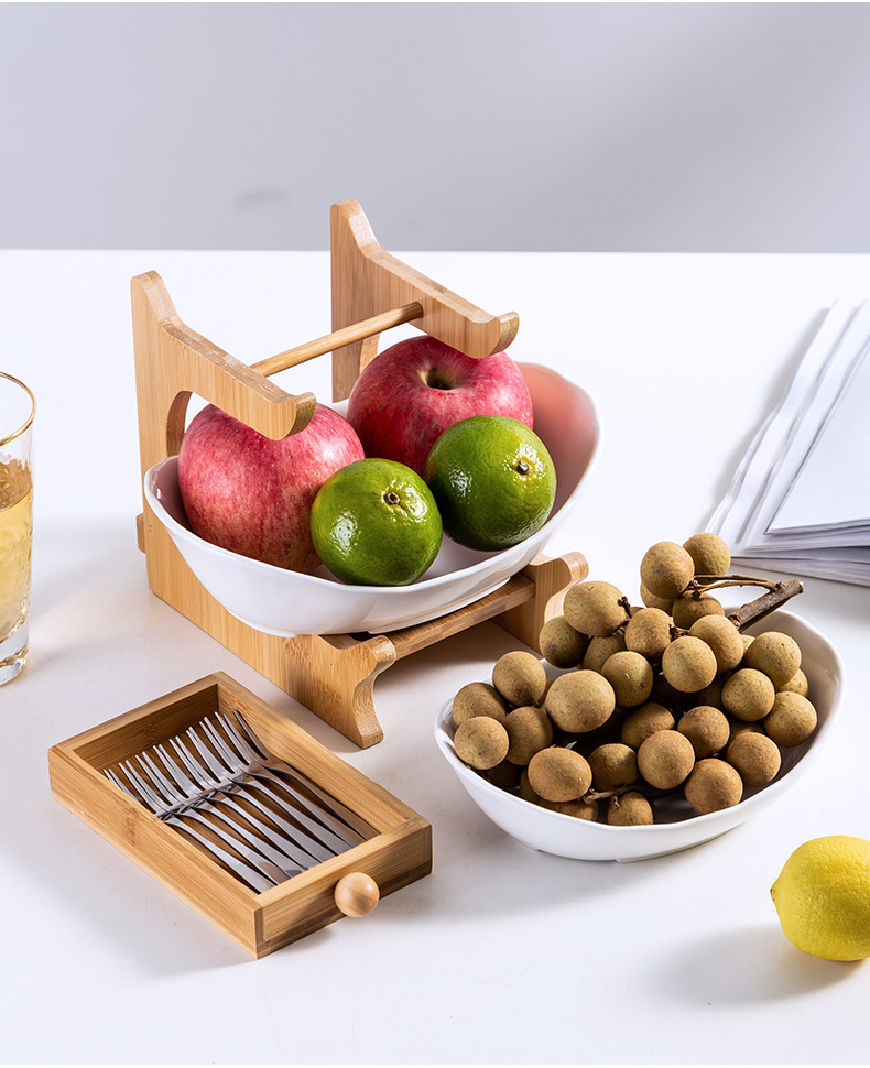 Manufacturers Direct Fruit Basket Creative Double layer multi-layer fruit Tray Dry fruit Tray rack Household Sushi tray Manufacturers Direct Fruit Basket Creative Double layer multi-layer fruit Tray Dry fruit Tray rack Household Sushi tray