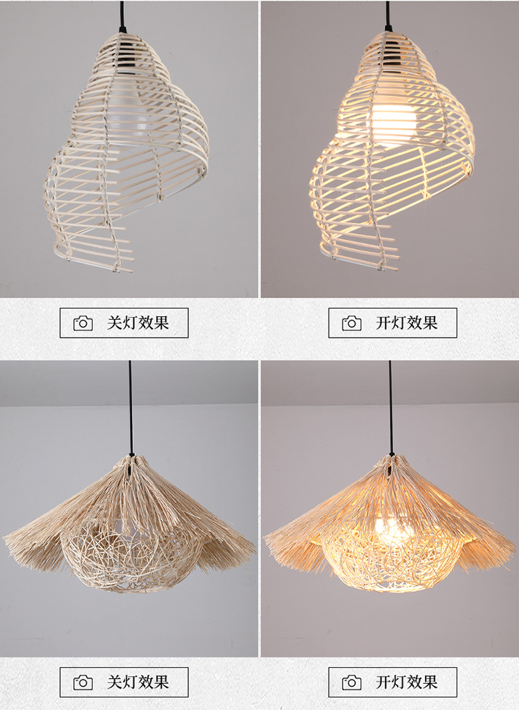 Chinese Style Bamboo Chandelier Creative Lantern Hot Pot Restaurant Restaurant Hotel Tea House B & B Lamp Japanese Style Personality Bamboo Artwork Lamps