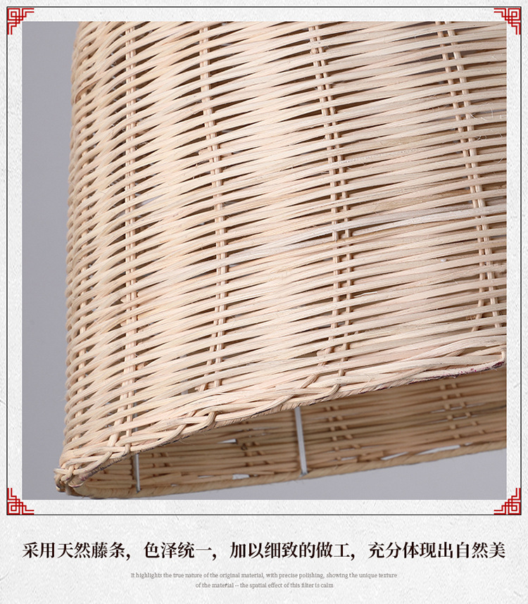 Chinese Style Bamboo Chandelier Creative Lantern Hot Pot Restaurant Restaurant Hotel Tea House B & B Lamp Japanese Style Personality Bamboo Artwork Lamps