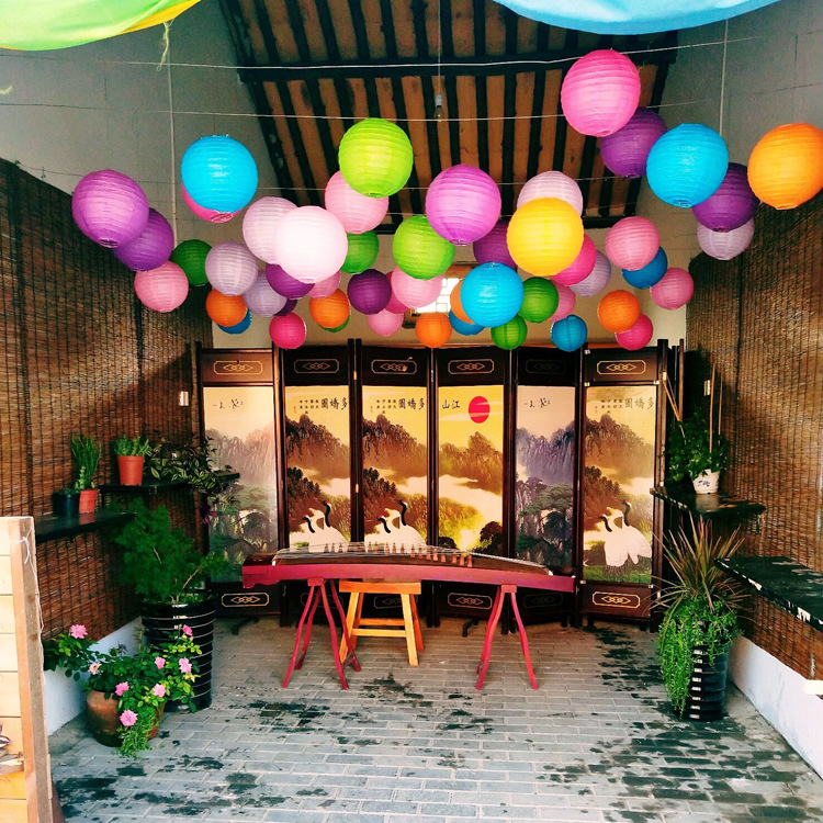Factory Wholesale Lantern Creative Chinese Lantern Festival Celebration DIY Hand Painted Graffiti Chinese Lantern Wholesale