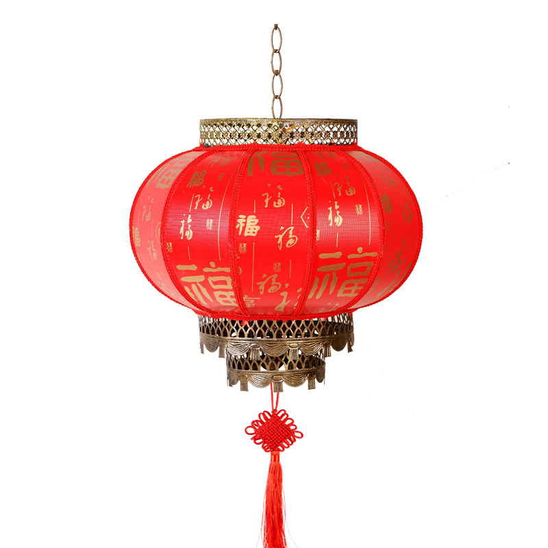 Factory Direct Sales Outdoor Waterproof Chinese Custom Advertising Red Lantern New Year Antique Chinese New Year Decoration Sheepskin Lantern