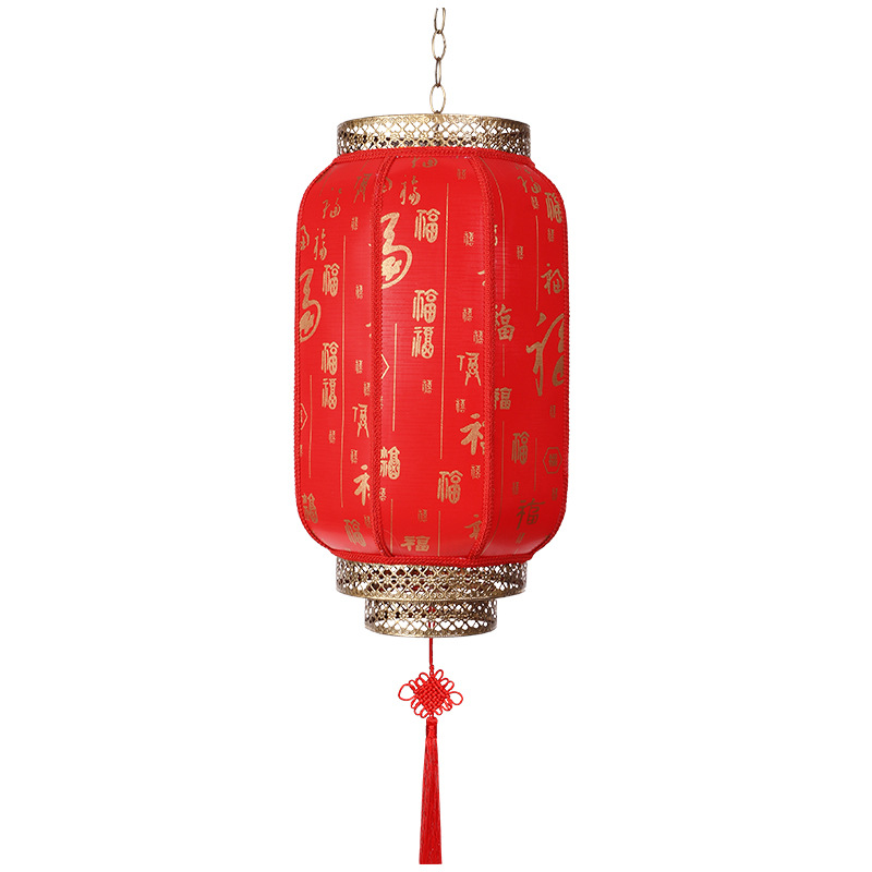 Spring Festival Outdoor Waterproof Chinese Scenic Spot Advertising PVC Red Sheepskin Lantern Antique Decorative Wax Gourd GD Wholesale