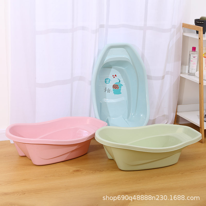 Children&#039;s Bathtub Infant Bathtub Baby Bathtub with Bath Stand Cartoon Bidets Plastic Household Bath