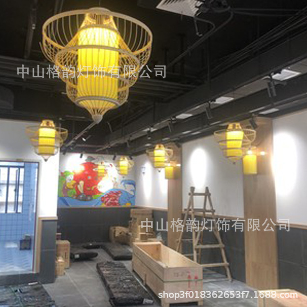 New Chinese Style Tea House Famous House Handmade Bamboo Artwork Bamboo Restaurant Chandelier Restaurant Hot Pot Restaurant Farm Hotel Pastoral Lantern New Chinese Style Tea House Famous House Handmade Bamboo Artwork Bamboo Restaurant Chandelier Restaurant Hot Pot Restaurant Farm Hotel Pastoral Lantern