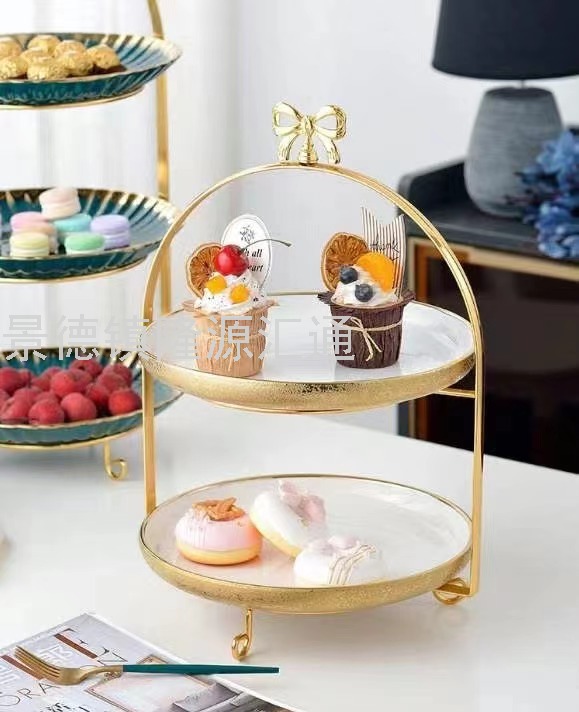 European-Style Ceramic Nut Plate Divided Fruit Plate Petals Dried Fruit Tray Living Room Restaurant Ideas Cake Plate