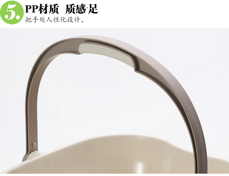 N-Veon Household Bathroom Plastic Foot Bathtub Pp Material Portable Foot Bath Barrel Simple Foot Bath Barrel NFT-369
