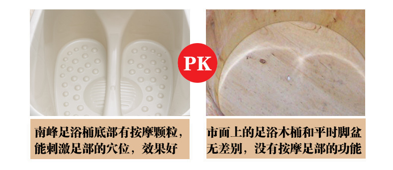 N-Veon Household Bathroom Plastic Foot Bathtub Pp Material Portable Foot Bath Barrel Simple Foot Bath Barrel NFT-369