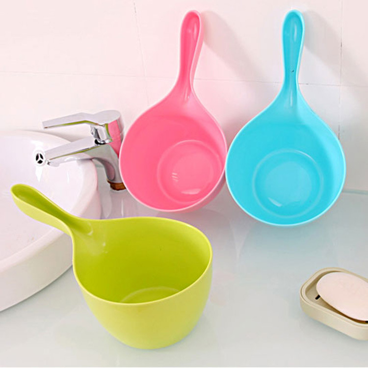 Baby Bath Bailer Plastic Bailer Children&#039;s Water Spoon Bailer Head Washing Cup Plastic Water Ladle Long Handle Water Ladle Bailer Bathtub Bailer