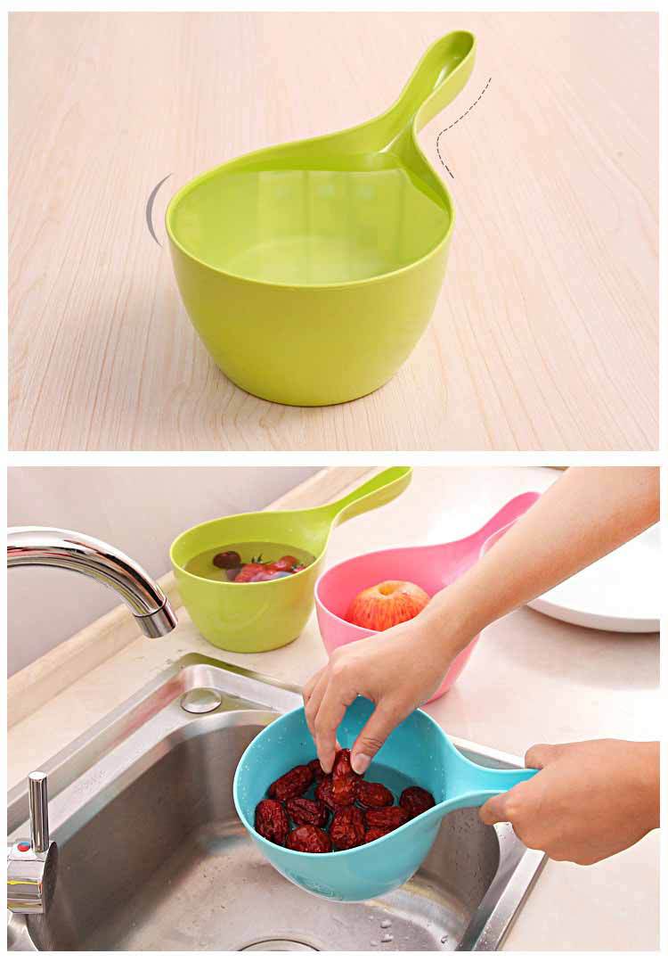 Baby Bath Bailer Plastic Bailer Children's Water Spoon Bailer Head Washing Cup Plastic Water Ladle Long Handle Water Ladle Bailer Bathtub Bailer