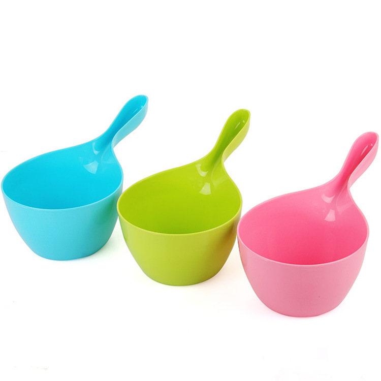 Baby Bath Bailer Plastic Bailer Children&#039;s Water Spoon Bailer Head Washing Cup Plastic Water Ladle Long Handle Water Ladle Bailer Bathtub Bailer