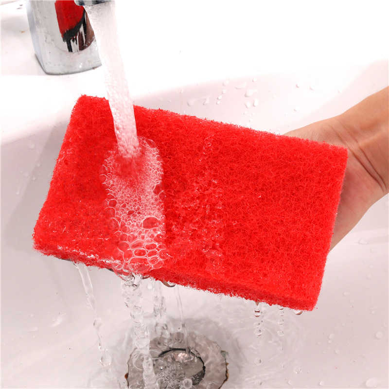 Thickened Spong Mop Kitchen Sink with Handle Decontamination Sponge Brush Bathroom Bathtub Brush Floor Brush Glass Cleaning