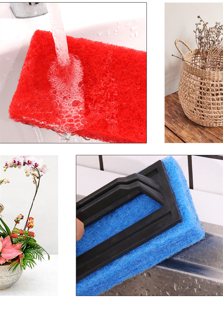 Thickened Spong Mop Kitchen Sink with Handle Decontamination Sponge Brush Bathroom Bathtub Brush Floor Brush Glass Cleaning Thickened Spong Mop Kitchen Sink with Handle Decontamination Sponge Brush Bathroom Bathtub Brush Floor Brush Glass Cleaning