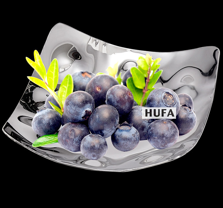 Hotel supplies stainless steel fruit dish fruit tray dessert basin dessert plate stainless steel kitchenware