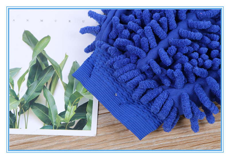 Microfiber car gloves double-sided chenille gloves cleaning towel and baige cloth cleaning cloth tablecloth