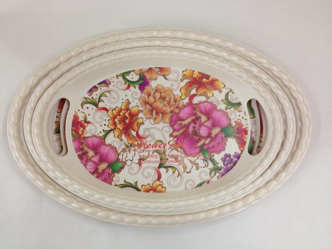 Melamine bamboo powder tray fruit tray Melamine bamboo powder tray fruit tray