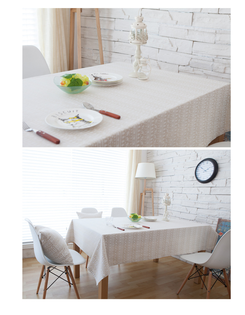 Fawn Japanese cotton linen small fresh tablecloth tablecloth Fawn Japanese cotton linen small fresh tablecloth tablecloth