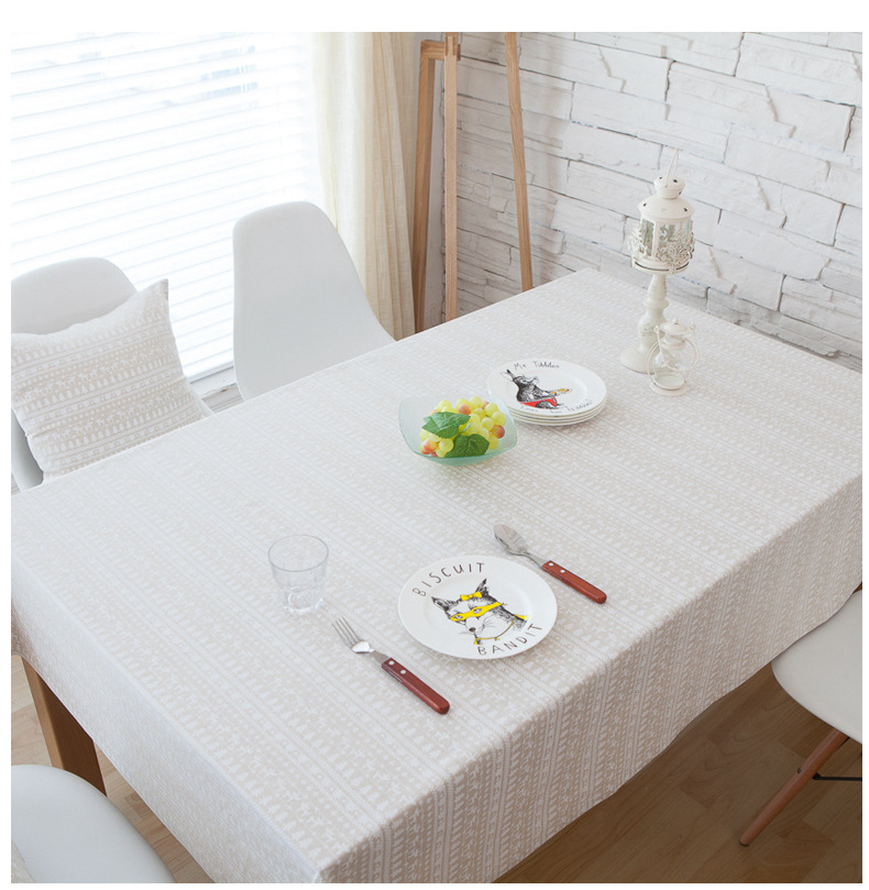 Fawn Japanese cotton linen small fresh tablecloth tablecloth Fawn Japanese cotton linen small fresh tablecloth tablecloth