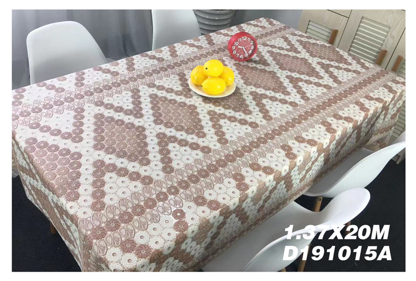 Fashion PVC Foam Lace Flower Tablecloth Cold-Proof and Heat-Proof Rectangular Tablecloth Tablecloth