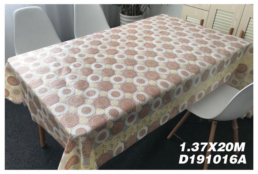 Fashion PVC Foam Lace Flower Tablecloth Cold-Proof and Heat-Proof Rectangular Tablecloth Tablecloth