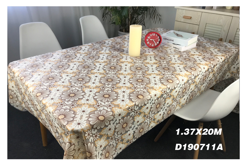 Fashion PVC Foam Lace Flower Tablecloth Cold-Proof and Heat-Proof Rectangular Tablecloth Tablecloth