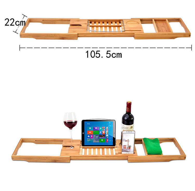Bathtub Rack Retractable Storage Rack Bathroom Storage Rack Bathtub Storage Board Multifunctional Bathtub Bath Rack