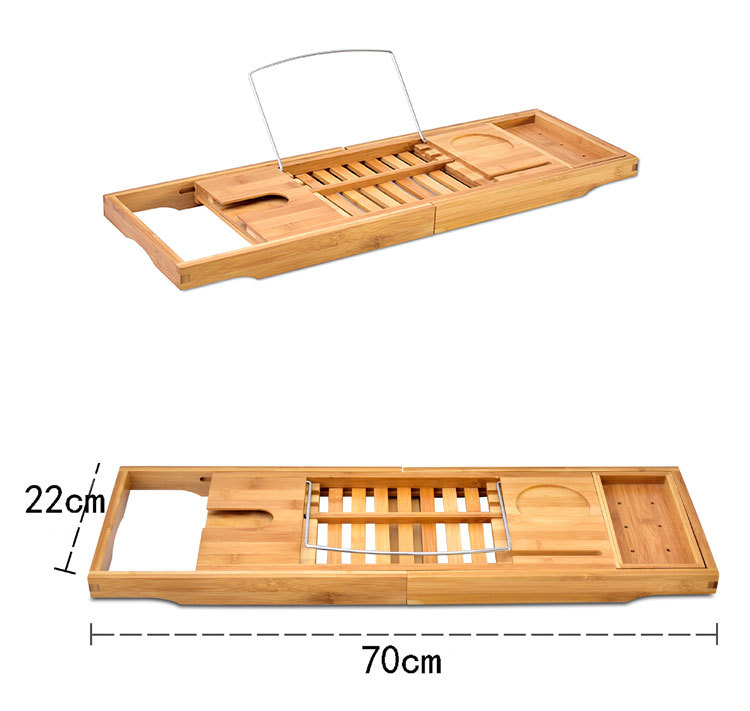 Bathtub Rack Retractable Storage Rack Bathroom Storage Rack Bathtub Storage Board Multifunctional Bathtub Bath Rack