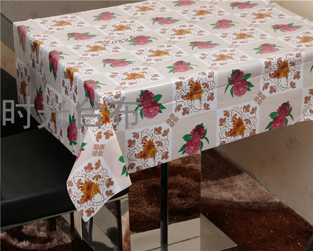 New Fashion PVC Transparent Crystal Tablecloth Waterproof and Oil-Proof Tablecloth Coffee Table Cloth Factory Direct Sales