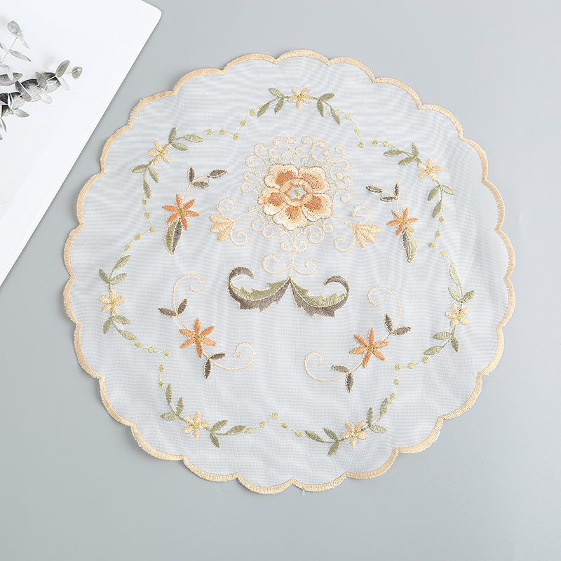 European Placemat Hotel for Restaurant and Home Use Circular Large round Table Dining Table Cloth Tablecloth Wallpaper