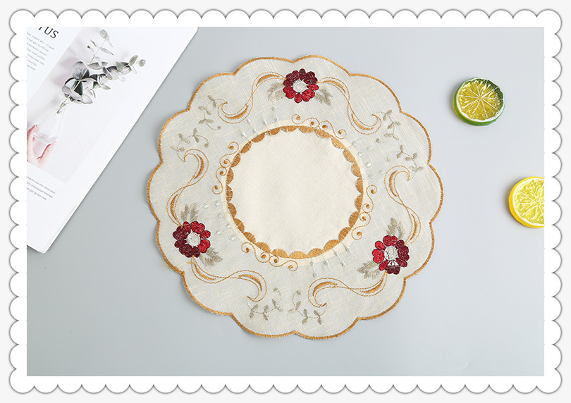 European Placemat Hotel for Restaurant and Home Use Circular Large round Table Dining Table Cloth Tablecloth Wallpaper European Placemat Hotel for Restaurant and Home Use Circular Large round Table Dining Table Cloth Tablecloth Wallpaper