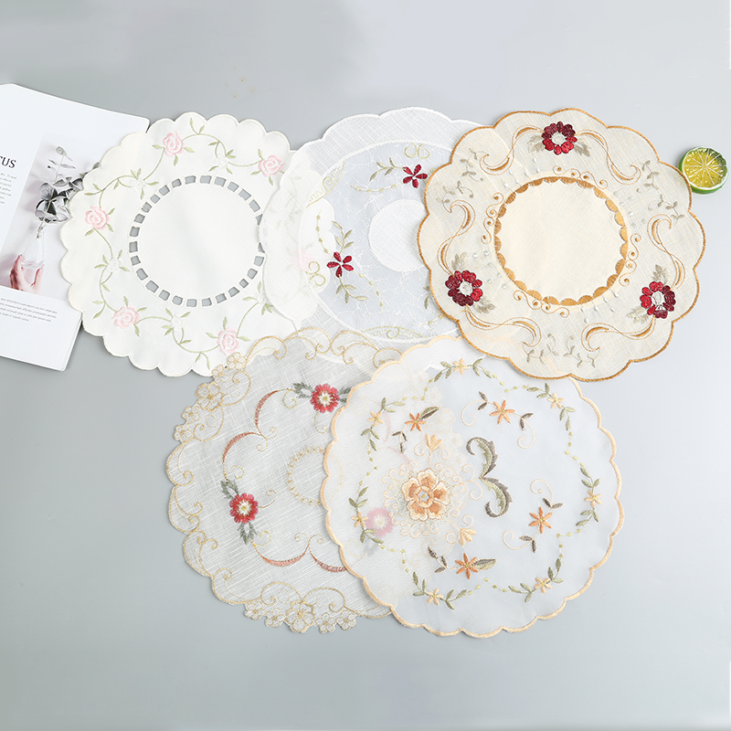 European Placemat Hotel for Restaurant and Home Use Circular Large round Table Dining Table Cloth Tablecloth Wallpaper