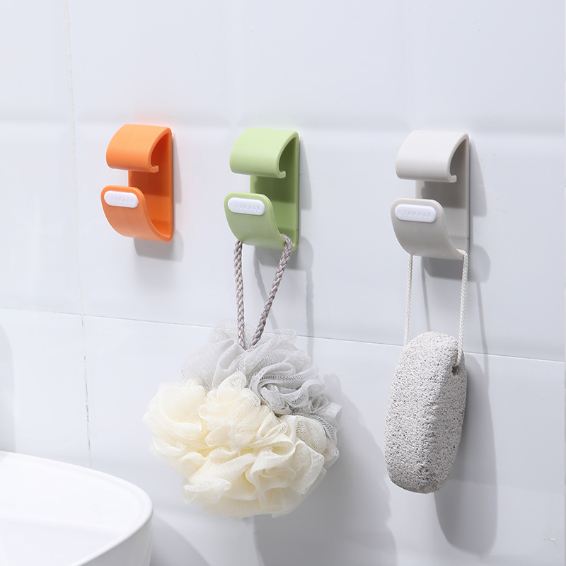 Washbasin Storage Hook Adhesive Punch-Free Wall-Mounted Washbasin Clamp Kitchen Bathroom Plastic Bathtub Sticky Hook