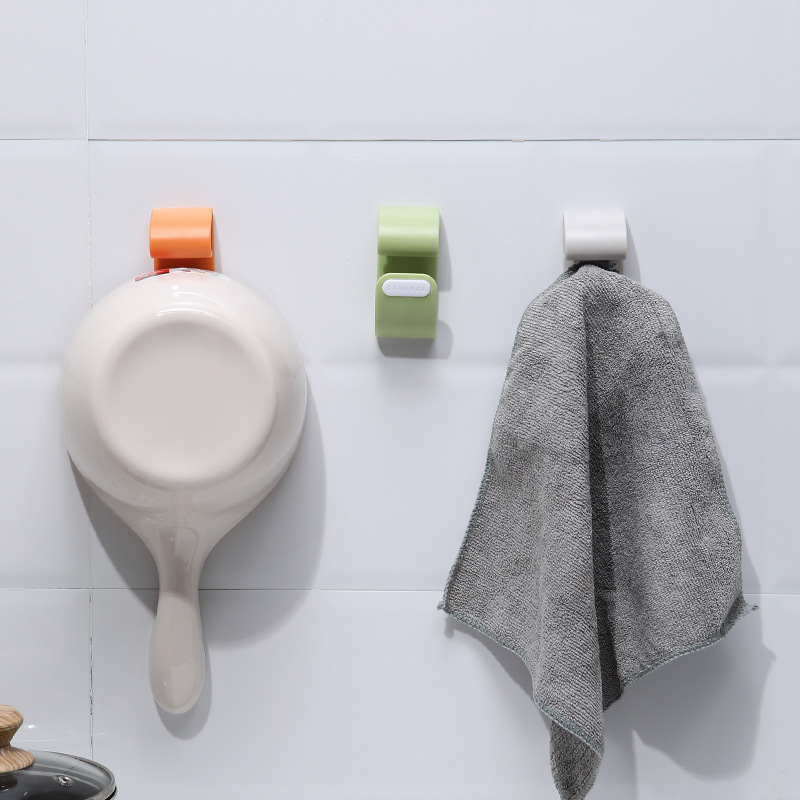 Washbasin Storage Hook Adhesive Punch-Free Wall-Mounted Washbasin Clamp Kitchen Bathroom Plastic Bathtub Sticky Hook